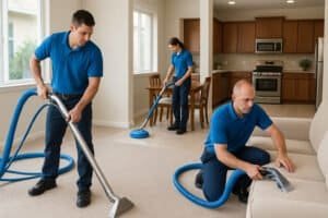 Family Carpet Cleaning: Professional Services for Your Home 2 family carpet cleaning team