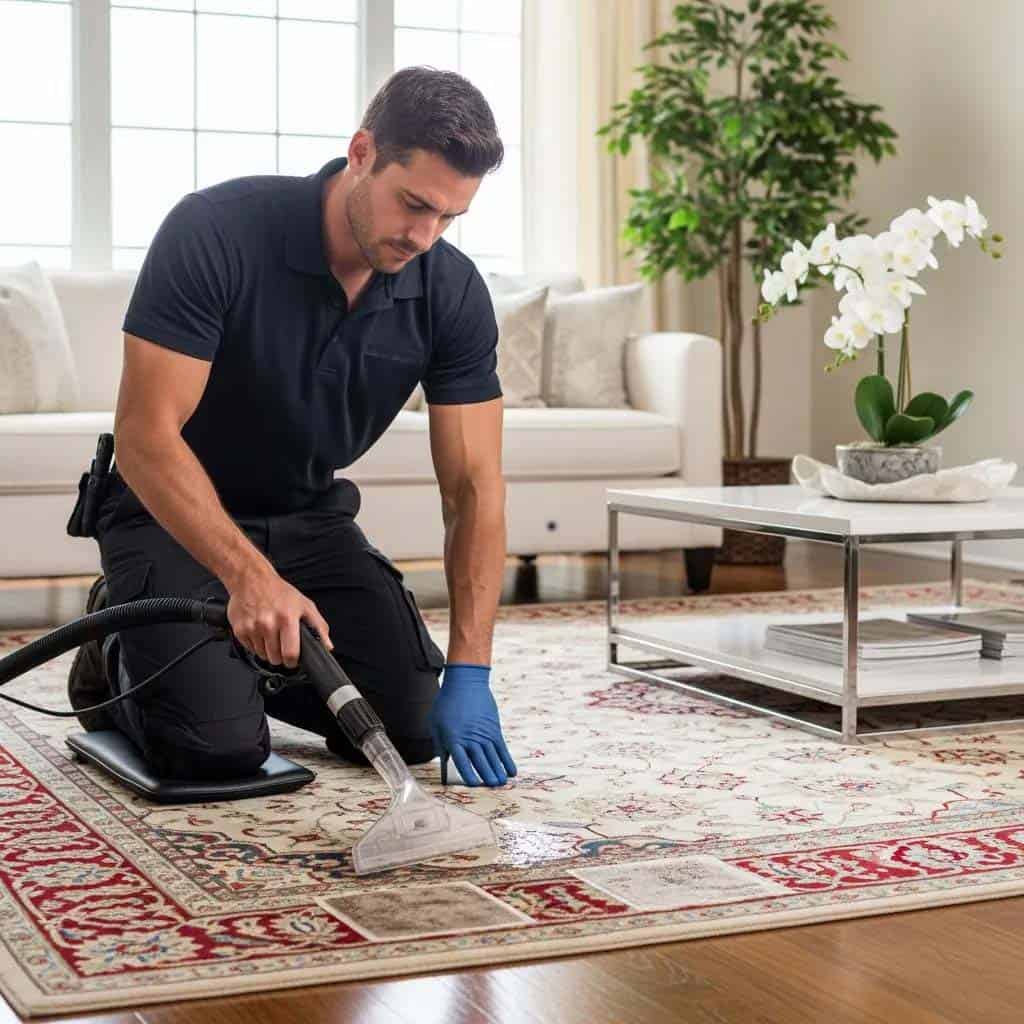 Professional carpet cleaning service in Alexandria VA with deep extraction methods.